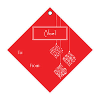 Deck The Halls Diamond Hang Tag