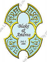 Medici Large Wedding Label