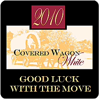 Covered Wagon Square Wine Coaster