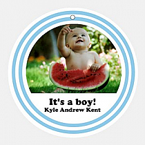 Sweet Pea Baby Circle Favor Tag