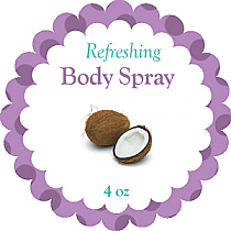 Refresh Scalloped Circle Bath Body Labels