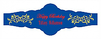 Border Birthday Fancy Cigar Band Labels