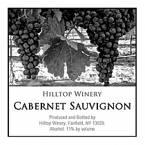 California Square Wine Label 2x2