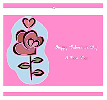 Top and Bottom Valentine Big Square Favor Tag 3.5x3.25