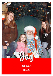 Rectangle Photo Christmas Labels Text