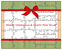 Present Large Invite Christmas Puzzle