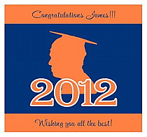 School Spirit Square Graduation Labels