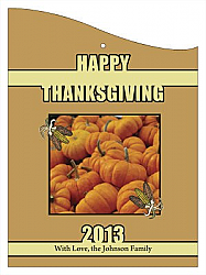 Corn Thanksgiving Curved Wine Hang Tag 2.75x3.75 