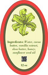 Energize Text Oval Bath Body Labels