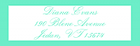 Memorable Address Wedding Labels