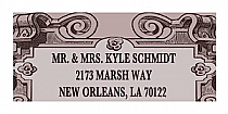 Baroque Design Address Wedding Labels