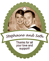 Ribbon Small Wedding Favor Tag