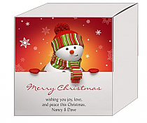 Snowman Top Christmas Gift Box Medium