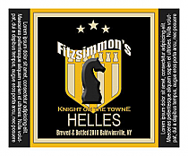 Knight Square Text Beer Labels