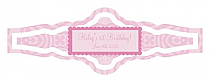 Powder Pink Baby Fancy Cigar Band Labels