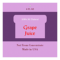 Grape Big Square Canning Hang Tag 2.5x2.5