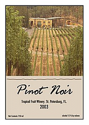 Florida Rectangle Wine label 1.875x2.75