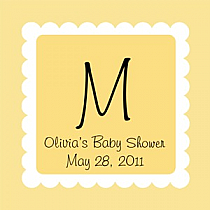 Ruffles Baby Square Baby Labels