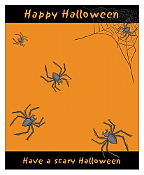 Spider Halloween Big Rectangle Labels 3.25x4