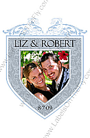 Romanesque Large Wedding Labels