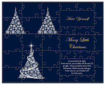 Christmas Tree Large Invite Christmas Puzzle