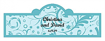 Serenity Wedding Billboard Cigar Band Labels