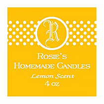 Regal Small Square Candle Labels