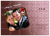 Nouveau Small Invite Wedding Puzzle