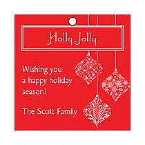 Deck The Halls Small Square Hang Tag