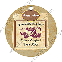 Paper Tea Bag Big Circle Food & Craft Hang Tag