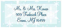 Winter Wonderland address Wedding Labels