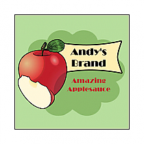 Your Brand Apple Square Food & Craft Label