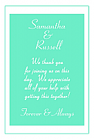 Classical Text Rectangle Wedding Labels