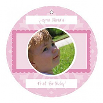 Babe Baby Circle Favor Tag