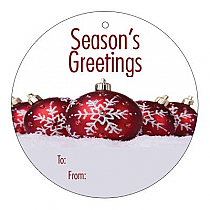 Circle Group Ornaments To From Christmas Hang Tag