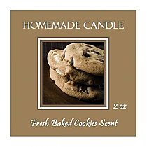 Fresh Baked Small Square Candle Labels