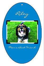 Vertical Oval Pets Scrapbook Favor Tag 2.25x3.5