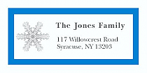 Custom Snowflakes Christmas Address Labels 2" x .875"