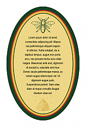 Bee Oval2 Hunter Beer Labels