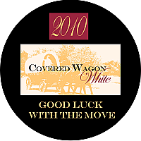 Covered Wagon  Circle Wine Coaster