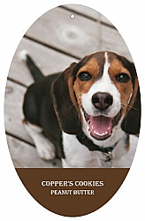 Vertical Oval  Pets Photo with Text Favor Tag 2.25x3.5