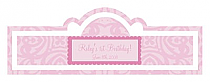 Powder Pink Baby Billbord Cigar Band Labels