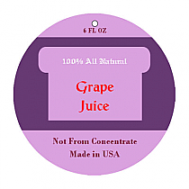 Grape Small Circle Canning Hang Tag 1.5x1.5