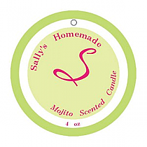 Mojito Small Circle Candle Hang Tag