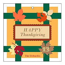 Fall Foliage Square Hang Tag 2x2