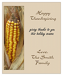 Happy Thanksgiving Rectangle Lables 3.25x4