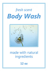 Pure Big Rectangle Bath Body Label