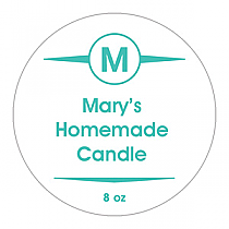 Basic Circle Candle Labels