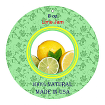 Lime Small Circle Canning Hang Tag 1.5x1.5