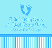 Footprints Baby Standart Square Baby Labels